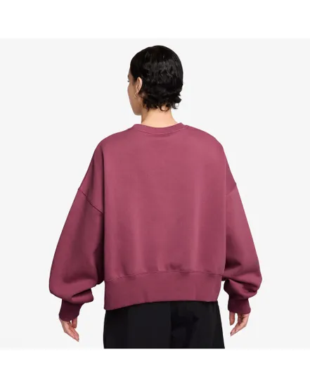 Sweat Femme W NSW PHNX FLC OOS CREW Bordeaux