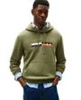 Sweat à capuche Homme TH COLOUR BLOCK GRAPHIC HOODIE Vert