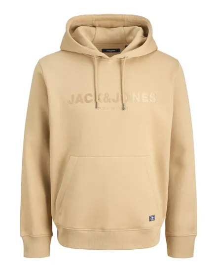 Sweat à capuche Homme JPRBLULOYAL SWEAT HOOD PRAU25 Beige