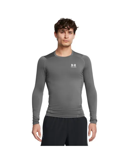 T-shirt ML Homme UA HG ARMOUR COMP LS Gris