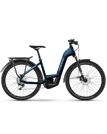 Vélo électrique trekking Unisexe TREKKING 8 LOW Bleu