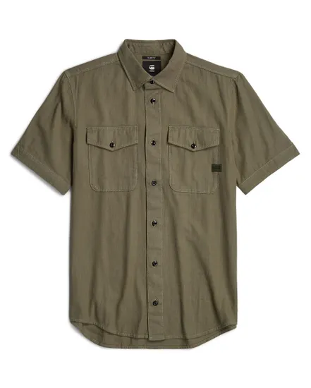 Chemise Homme MARINE SLIM SHIRT SS Vert