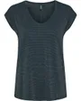 T-Shirt Femme PCBillo Tee Lurex Stripes