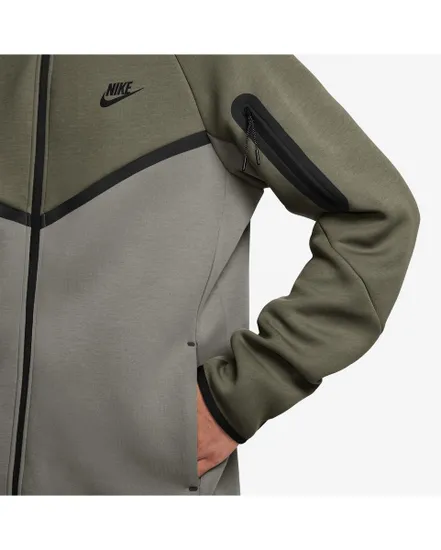 Sweat zip à capuche Homme M NK TCH FLC FZ WR HOODIE Vert
