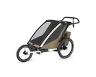 Remorque pour enfant 2 places CHARIOT CROSS G3 Khaki