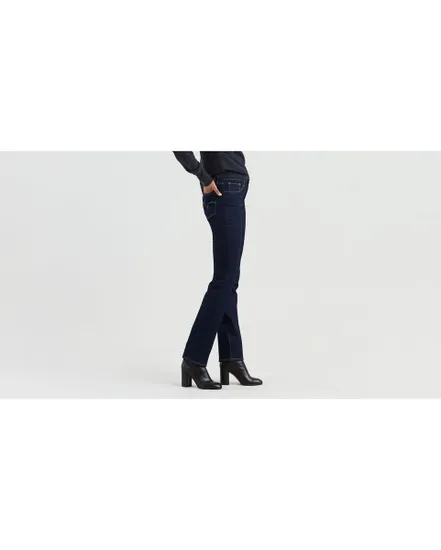 724 HIGH RISE STRAIGHT FEMME BLEU FONCÉ