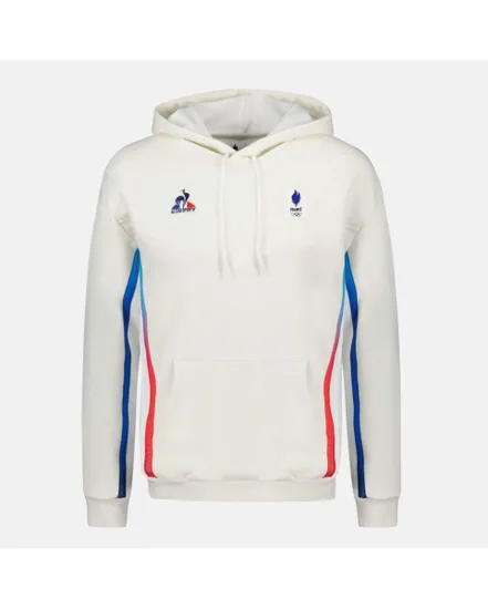 Sweat à capuche homme Village Equipe de France Olympique - Ecru
