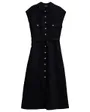 Robe Chemise Sans Manches Femme Salsa Boutons Naturels