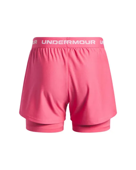 Short Enfant UA TECH PLAY UP 2N1 SHORT Rose