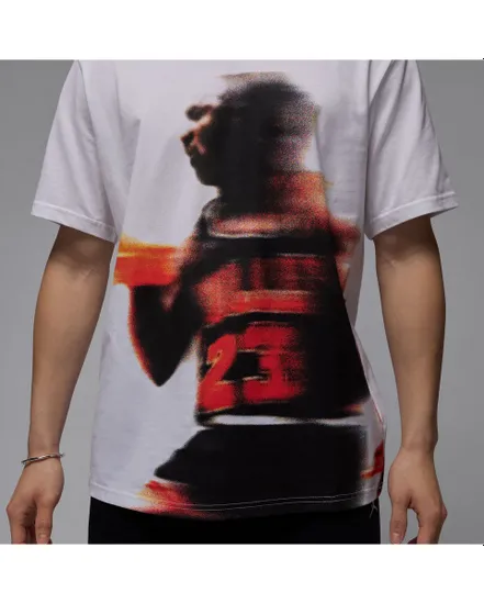 T-shirt Homme M J DF SPRT GFX SS CREW Blanc