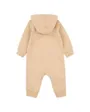 Combinaison Bébé NKN ESSENTIALS HOODED COVERALL Beige