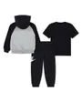 Ensemble 3 pièces Jeune enfant NKN COLOR BLOCKED HBR JOGGER S Noir