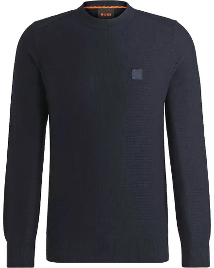 Pull col rondHomme ANION S Bleu Foncé