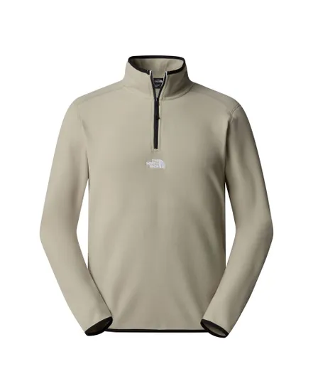 Polaire zip Homme M GLACIER 1/4 ZP - EMBROIDERED LOGO Beige