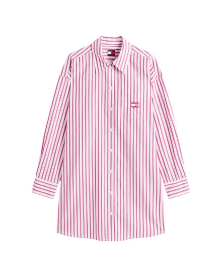 Robe-chemise courte Femme OVS MINI SHIRT DRESS EXT Écru/Rose