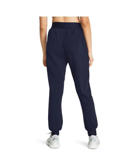 Pantalon Femme UA RIVAL HI RISE WOVEN PANT Bleu