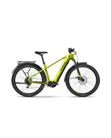 Vélo électrique trekking TREKKING 5 HIGH Citron vert/Noir