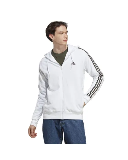 Veste à capuche manches longues Homme M 3S FT FZ HD Blanc