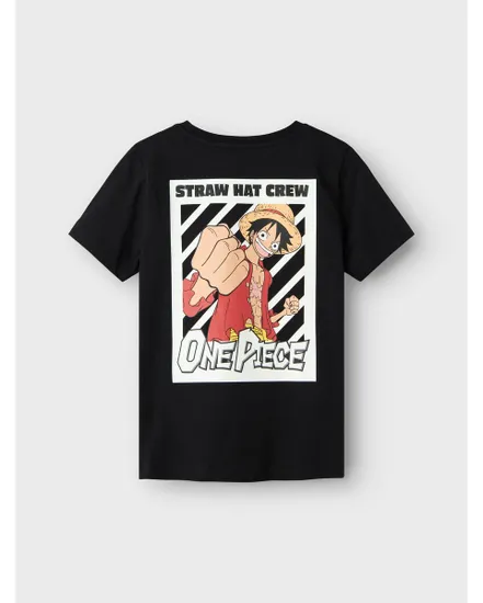 T-shirt manches courtes Enfant NKMDIO ONEPIECE SS NREG TOP BOX NOOS VDE Noir