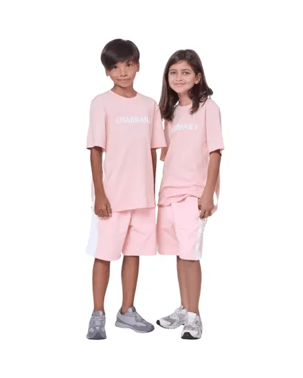 Short Enfant Rose Blanc