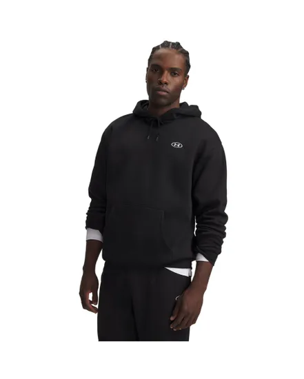 Sweat à capuche Homme UA RIVAL FLC HOODIE Noir