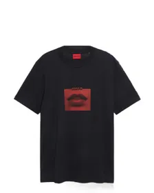 T-shirt col rond Homme DETERNI Noir