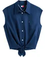 Chemisier Femme TJW Tie Front Poplin