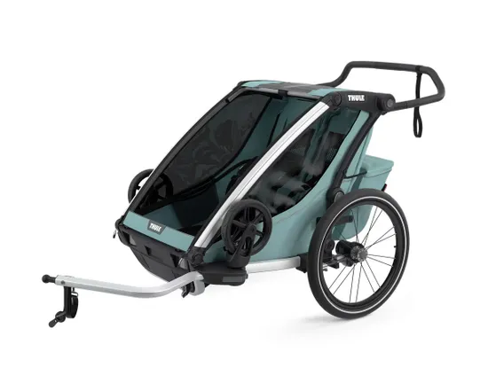 Remorque pour enfant 2 places CHARIOT CROSS Vert Alaska