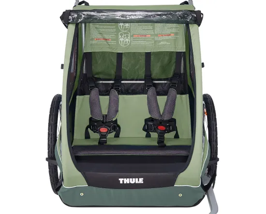 Remorque pour enfant 2 places COASTER XT Vert
