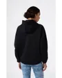 Sweat zip à capuche Femme Noir