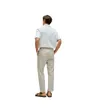 Pantalon Jogger Homme Coton Lin Beige