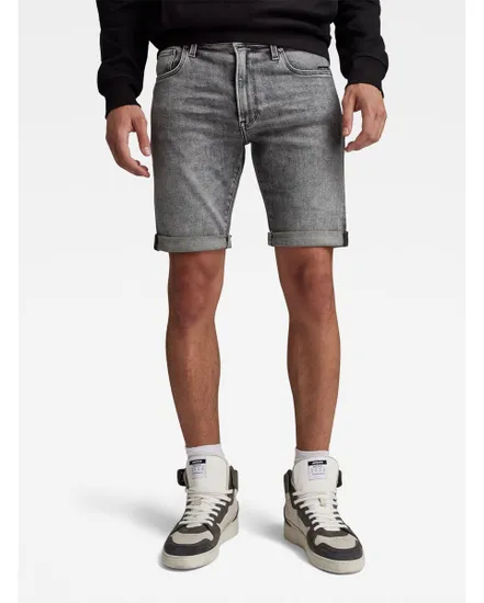 Short en jean Homme 3301 SLIM SHORT Gris