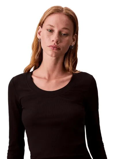 Tee-Shirt Manches Longues Femme LS Modal Rib