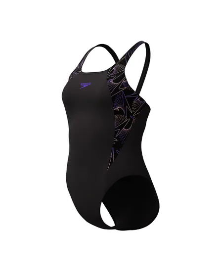 Maillot de bain Femme ECO+ H-BOOM SPLICE MUSCLEB BLA/ORA Noir