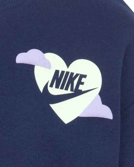 Sweatshirt Fille SWEET SWOOSH CREW Bleu