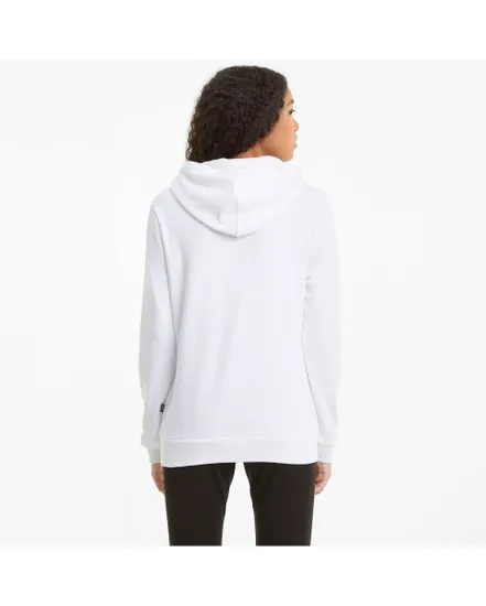 Sweatshirt à capuche manches longues Femme W ESS LOGO HOODY TR Blanc