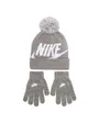 Ensemble bonnet et gants Jeune enfant NAN SWOOSH POM BEANIE GLV SET Gris