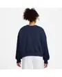 Sweat Femme W NSW PHNX FLC OOS CREW Bleu