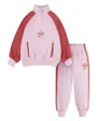 Survêtement zip Bébé fille E1D1 HALF ZIP SET Rose