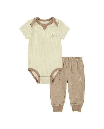 Ensemble Bébé JDN RIB NEP BODYSUIT SET Beige