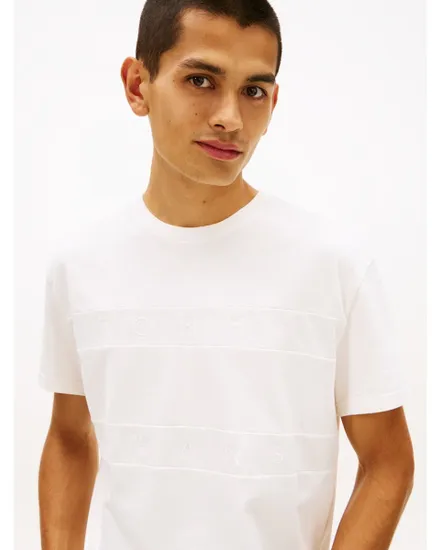 T-shirt Homme REG TONAL FLAG S Écru