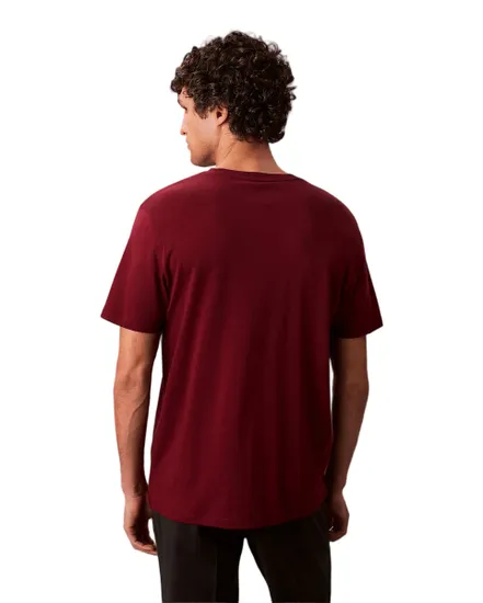 T-shirt col rond Homme SS SUPIMA CHEST EMB CREWNECK TEE Rouge Renaissance