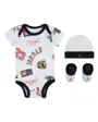 Ensemble 3 pces Bébé garçon MJ ESSENTIALS AOP 3PC SET Blanc