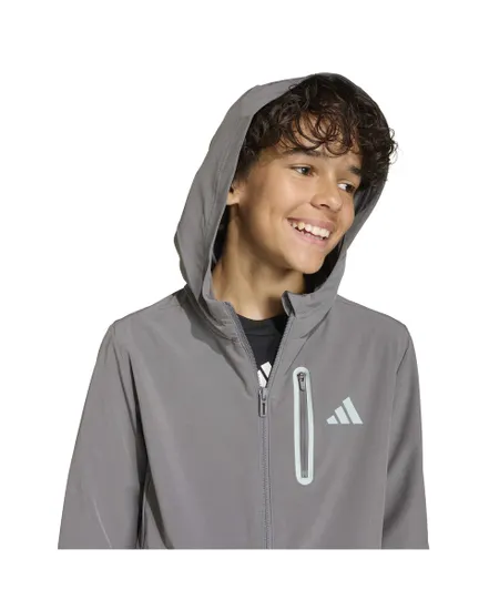 Veste zip à capuche Enfant B WV TT Gris
