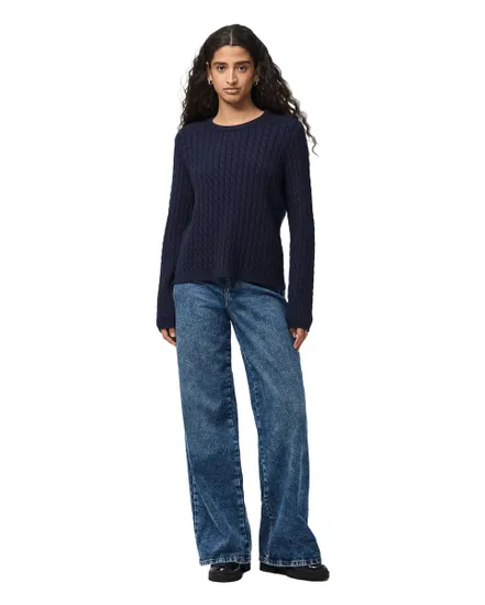 Pull Femme PCFia Maille Torsades Noos