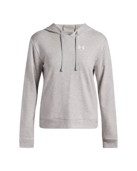 Sweat à capuche Femme UA RIVAL TERRY HOODIE Gris