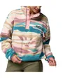 Veste Polaire Femme HELVETIA II PRINTED CROPPED HALF SNAP Multicolore