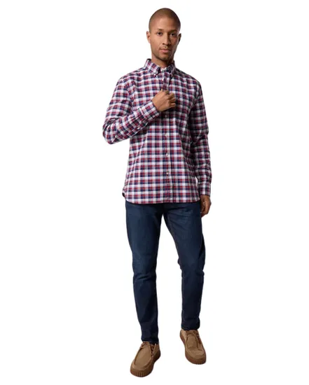 Chemise Homme HERITAGE OXFORD TARTAN RF SHIRT Taupe