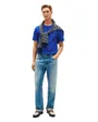 T-shirt col rond Homme ESS SEASONAL REG FIT SOLID TEE Bleu Marine/Écru
