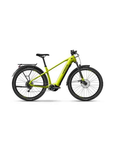 Vélo électrique trekking Unisexe TREKKING 5 HIGH Citron vert/Noir